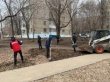 В Кировском района управляющими организациями ведутся работы по уборке дворовых территорий