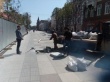 В Саратове на проспекте Кирова заменят по гарантии треснувшую плитку