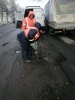В Кировском районе продолжаются мероприятия по текущему ремонту асфальтобетонного покрытия