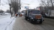 В Кировском районе ведутся снегоуборочные работы