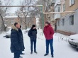 Первый заместитель главы администрации Фрунзенского района проконтролировал ход работ по очистке от снега придомовых территорий