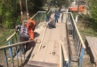 МБУ «Дорстрой» проводит работы по восстановлению пешеходной лестницы к ул. Гвардейская