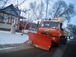 На улицах Кировского района работает снегоуборочная техника