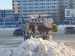Ленинский район приводят в порядок после очередного снегопада