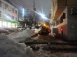 Сотрудники администрации Волжского района проконтролировали работы по уборке снега в ночное время  