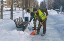 В Октябрьском районе проконтролировали ход работ по очистке улиц от снега на территории района
