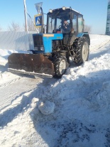 В Волжском районе проходят работы по очистке территории от снега и наледи