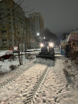 На территории Октябрьского района проводятся работы по очистке улиц от снега