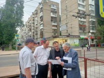 Во Фрунзенском районе проведено выездное совещание по вопросу недопустимости нарушения сроков при проведении земляных работ