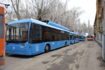 Прибывшие в Саратов московские троллейбусы подвергли дезинфекции