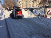Работы по уборке снега с территории Кировского района продолжаются