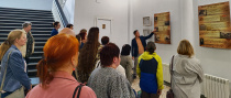 В кинотеатре «Победа» состоялось открытие выставки «Пока музы не молчали…» Культурная и научная жизнь прифронтового Саратова»