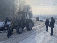 В Заводском районе усилен контроль за уборкой снега на улице Азина