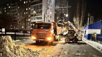 Продолжаются мероприятия по уборке города от снега и наледи 