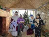 Городской парк превратился в настоящую зимнюю сказку