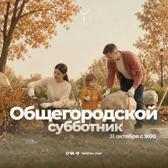 Завтра, 31 октября, состоится общегородской субботник