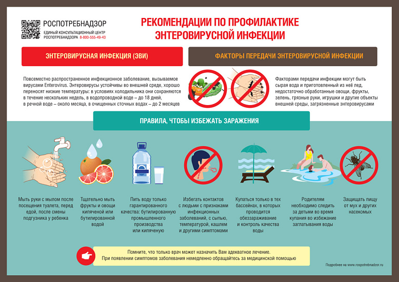 О мерах профилактики энтеровирусной инфекции
