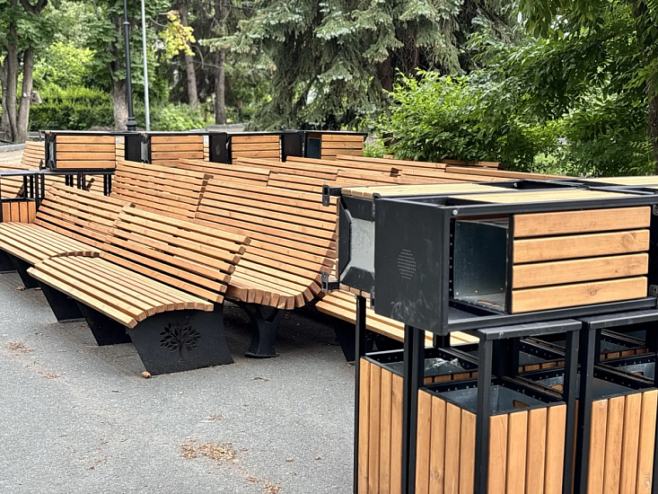 Как продвигаются работы по благоустройству в Городском парке