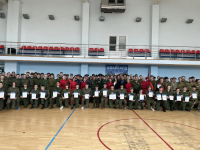 Торжественное мероприятие, посвященное окончанию краткосрочных сборов с допризывной молодежью