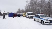 Проведена практическая тренировка по предупреждению 
и ликвидации последствий опасных природных явлений на автодорогах