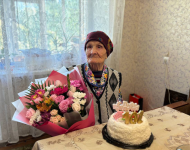 Ветеран Великой Отечественной войны отпраздновала 
101-летие