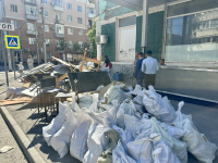 В центре города оперативно ликвидирована несанкционированная свалка В центре города оперативно ликвидирована несанкционированная свалка
