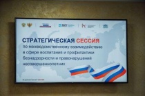 Прошла Стратегическая сессия по межведомственному 
взаимодействию в сфере воспитания и профилактики безнадзорности и правонарушений несовершеннолетних