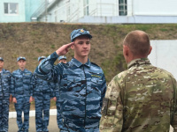 Смотр строя и песни в Гагаринском районе