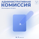 Административная комиссия рассмотрела 141 дело