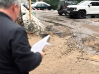 Осмотр мест проведения земляных работ в Октябрьском районе