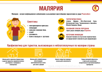 Профилактика для туристов, выезжающих в неблагополучные по малярии странам