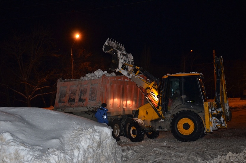 Уборка города от снега продолжится в ночное 
время