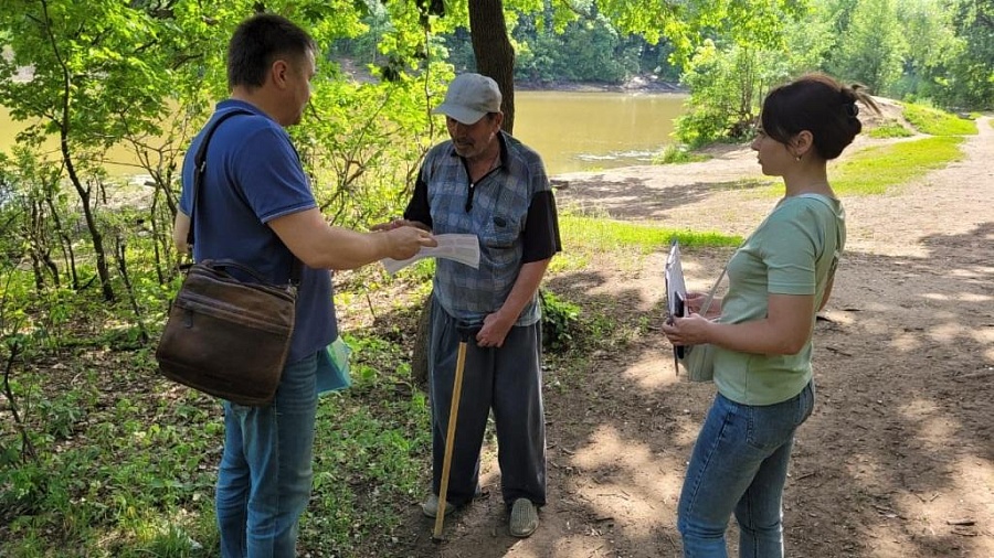 В Кировском районе состоялось выездное 
мероприятие на пруд «Семхоз»