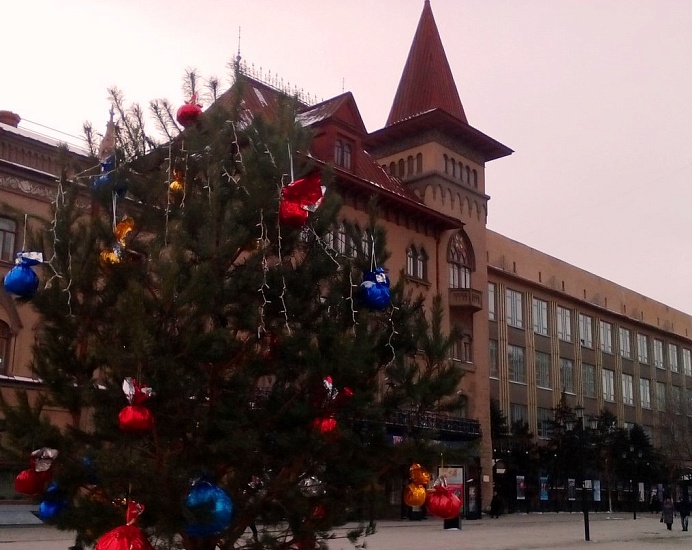 На проспекте Кирова установили еще одну 
елку