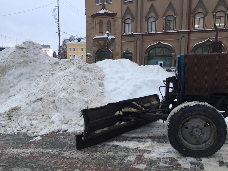С территории Саратова вывезено 750 000 куб. 
м снега