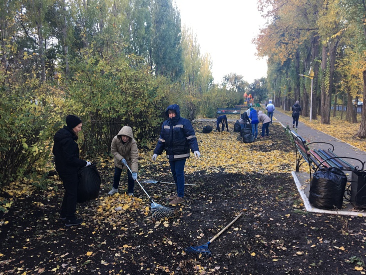 В Волжском районе прошел очередной субботник