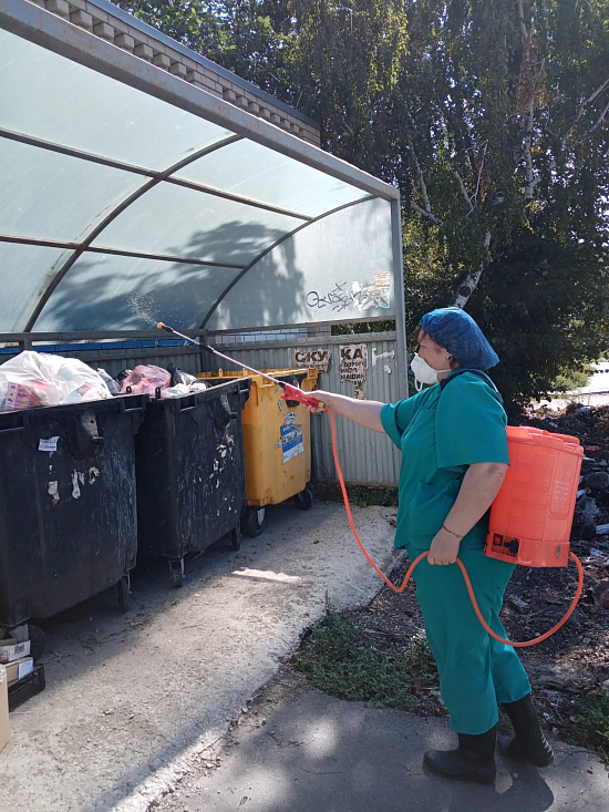 Во Фрунзенском районе мероприятия по дератизации 
контейнерных площадок