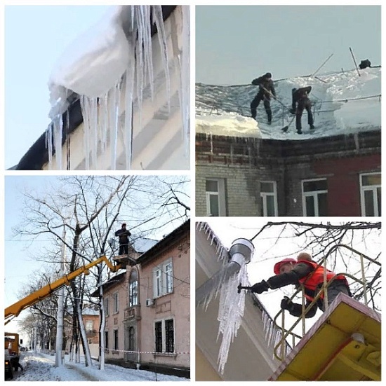 В Саратове от наледи и сосулек очищено 
свыше 280 крыш