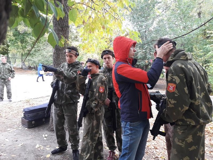 В Детском парке прошел районный этап военно-спортивного 
турнира по лазертагу