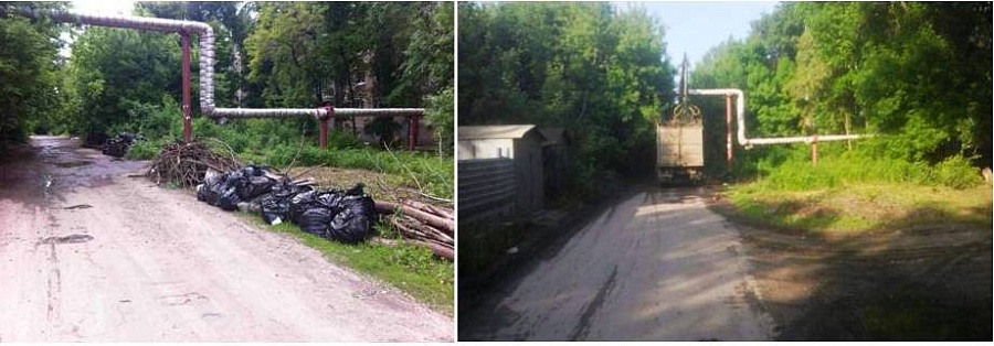 В Заводском районе убрана несанкционированная 
свалка