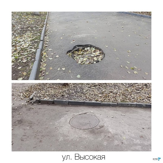 Восстановлены ненормативные смотровые 
колодцы
