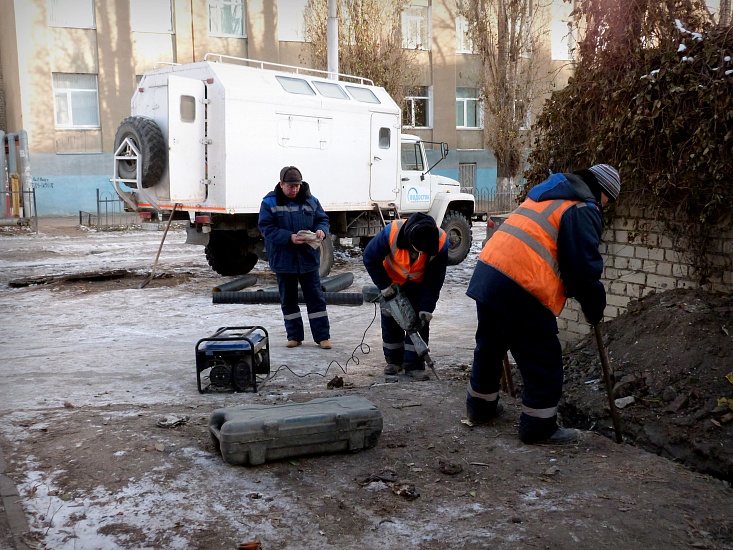 Работы МУП «Водосток» по обслуживанию 
ливневой канализации