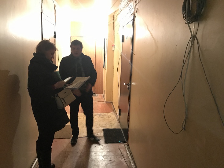 В Октябрьском районе состоялись рейды 
по должникам за ЖКУ