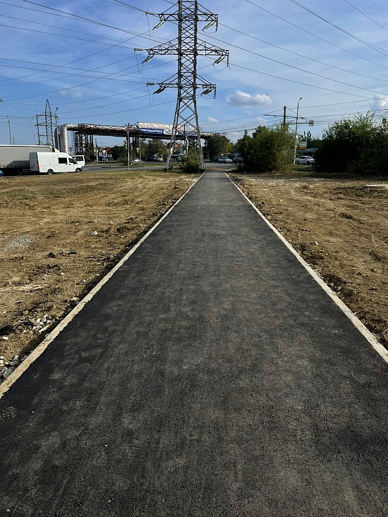 В Ленинском районе завершено благоустройство 
пешеходных зон