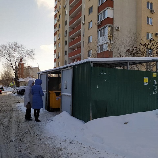 Проводится работа по контролю за состоянием 
мусорных площадок