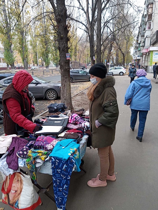 В Октябрьском районе за несанксионированную 
торговлю товарами составлено 5 протоколов