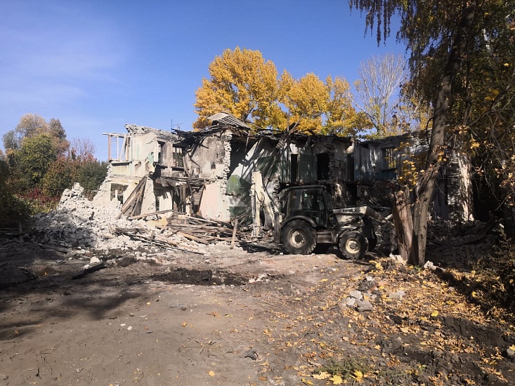 В Саратове продолжаются мероприятия по 
демонтажу ветхого и аварийного жилья