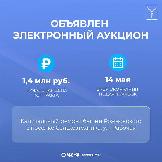 Объявлены электронные аукционы
