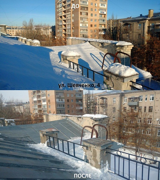 В воскресенье привели в порядок более 20 
кровель
