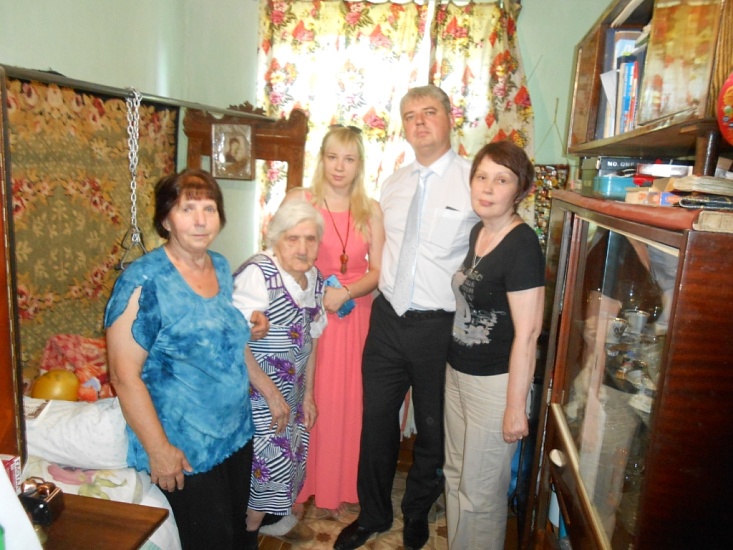 В Заводском районе поздравили 101-летнего 
ветерана